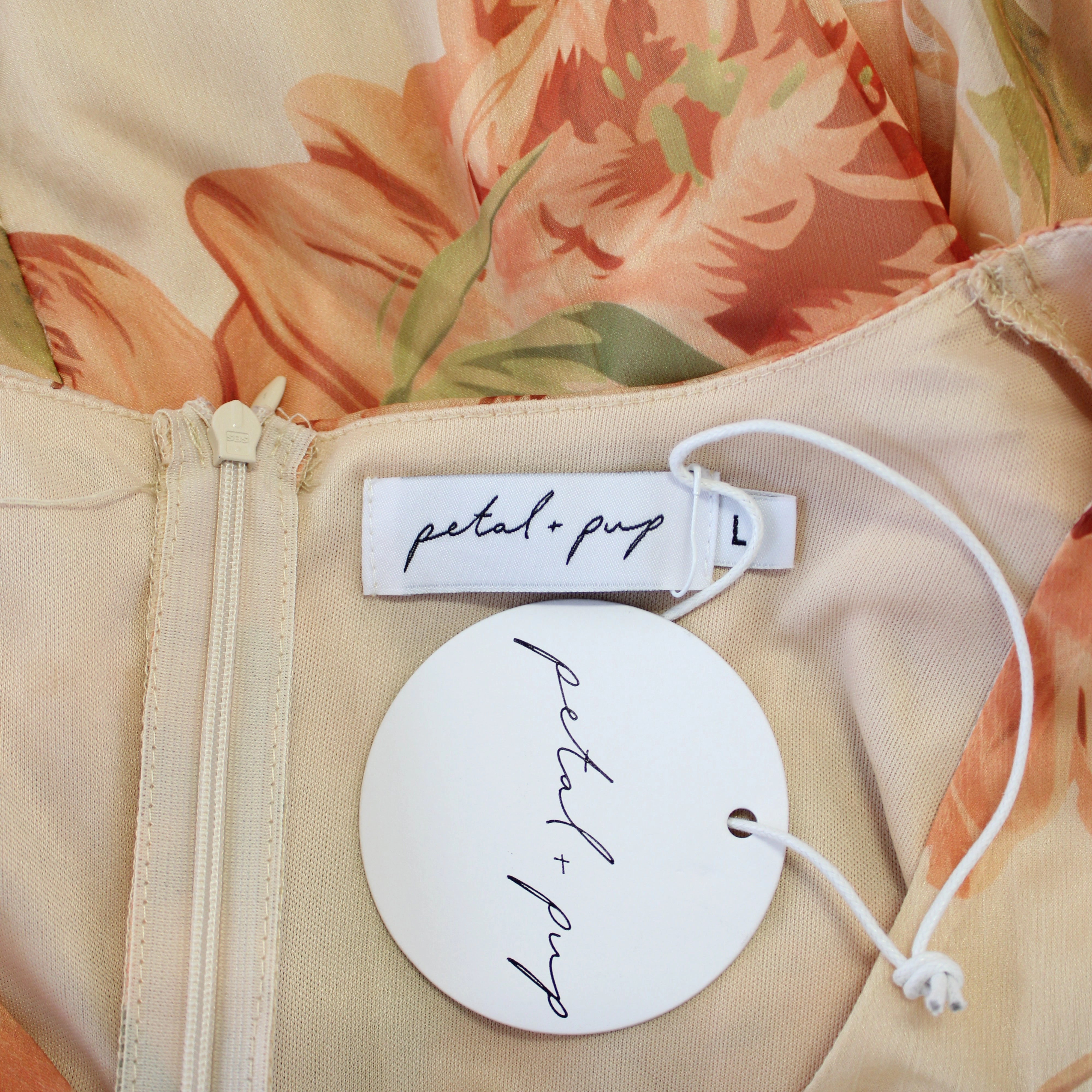 Floral Mini Dress With Short Sleeves Petal   Pup Floral Mini Dress BNWT