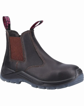 Work_boots Hard Yakka Womens Banjo Non Safety Elastic Gusset Boots