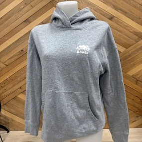 Roots - Women's Sweater - MSRP $92: Grey/White-women-XS H And M Sweatshirts