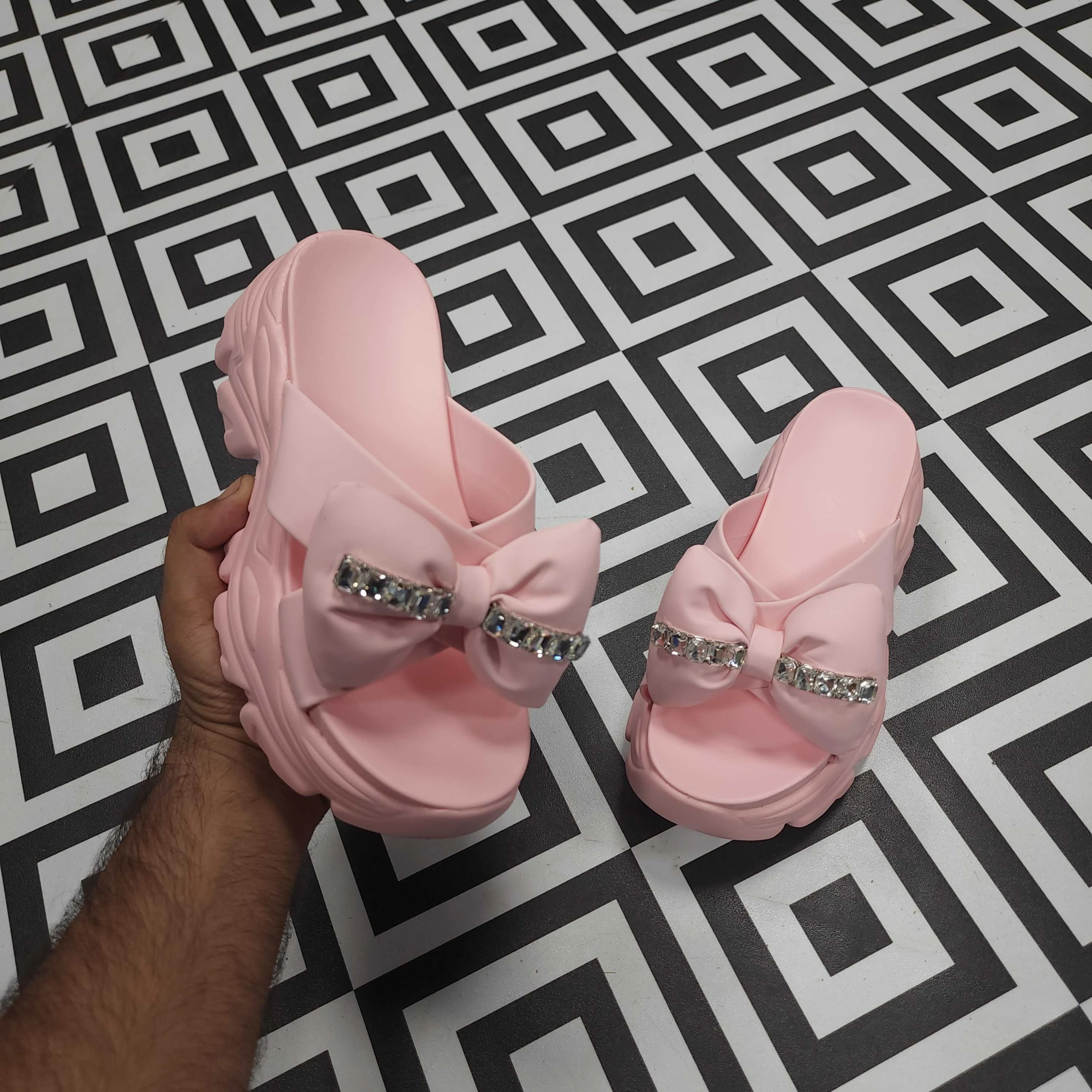 Pink Platform Sandals Rockstud Sandals Sale