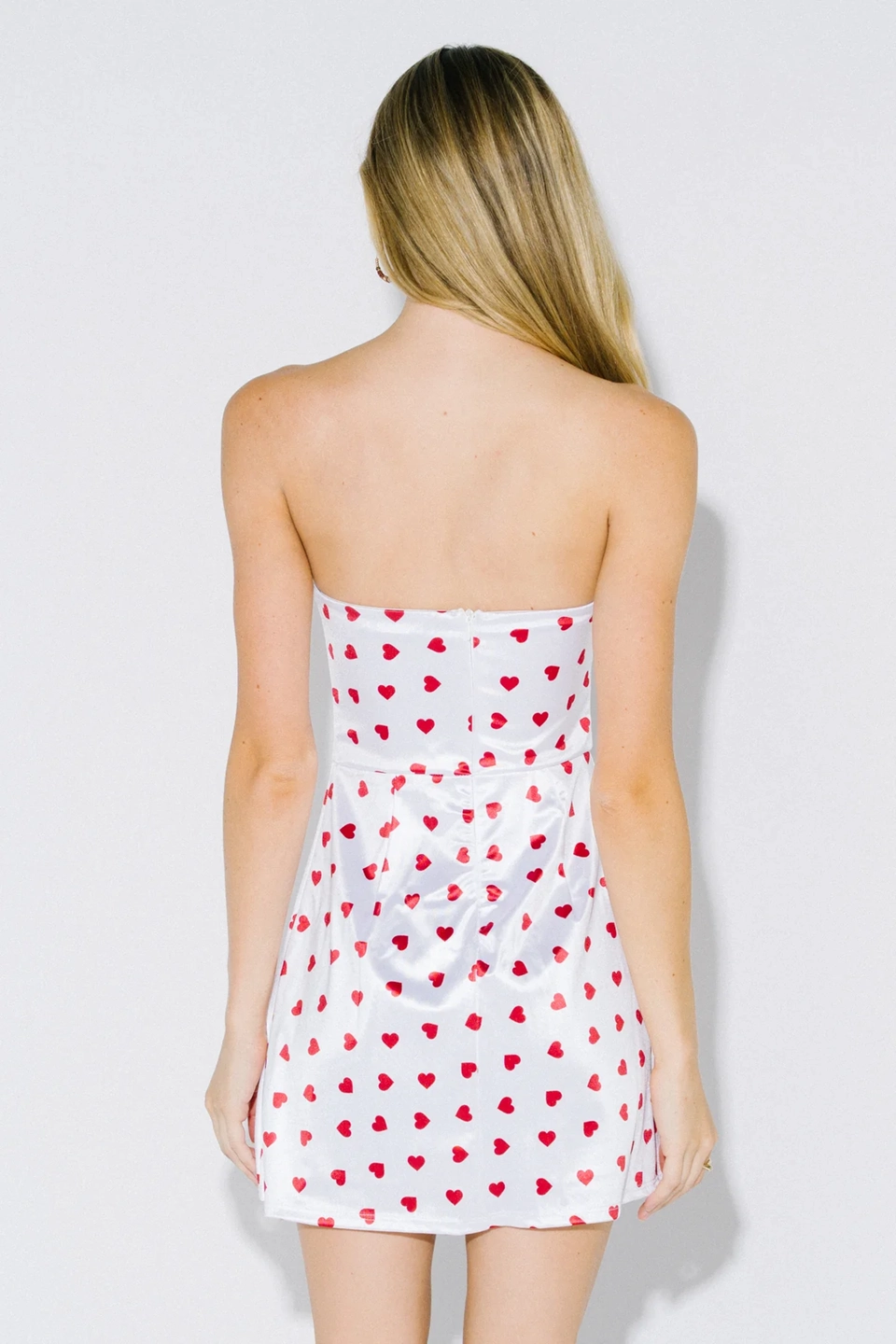 Heartbreaker Satin Mini Dress Twist Front Cut Out Mini Dress