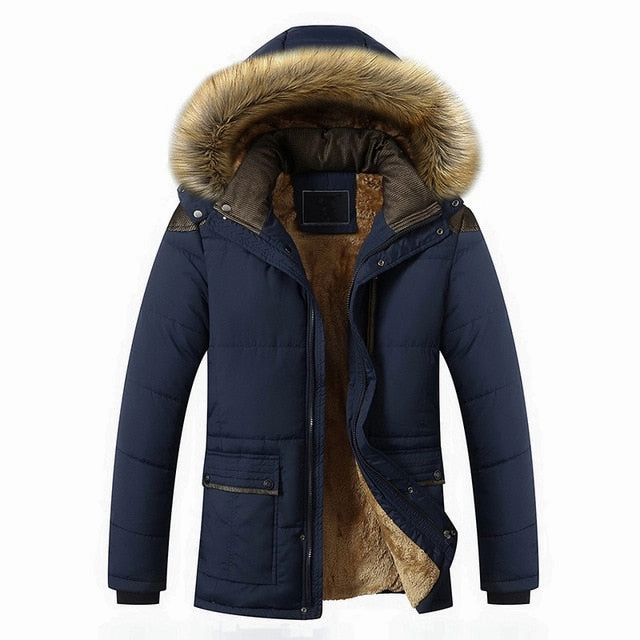Winter Jacket Men Brand Fashion New Arrival Casual Slim Thick Warm Mens Coats Parkas With Hooded Long Overcoats Clothing Male Best Winter Coats Under 100