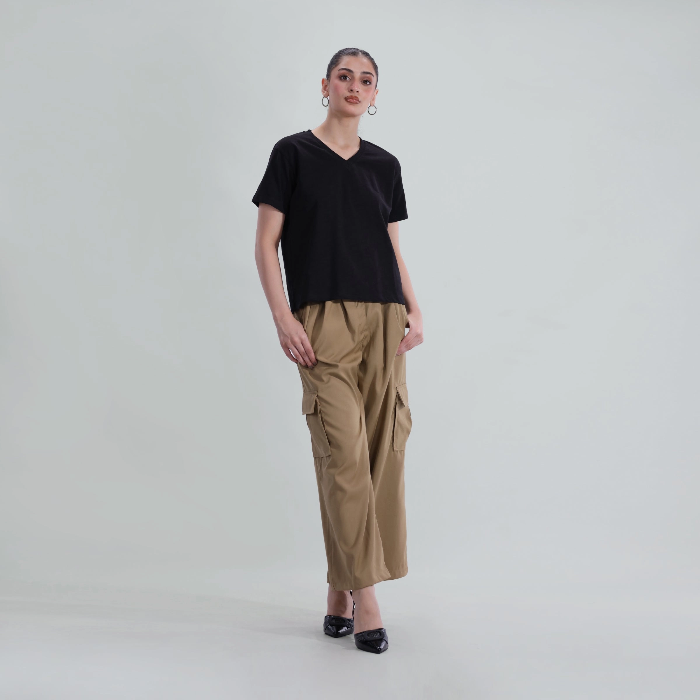 Arne Cargo Pants Pleated Cargo Pants