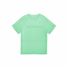 Hinnominate Green Cotton Women T-Shirt T Shirts Shop
