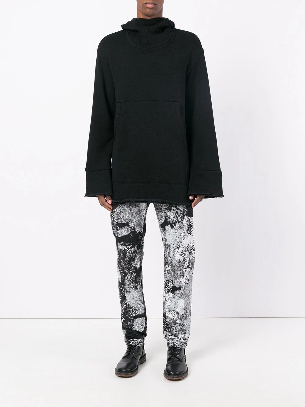 Bosie Knitwear Discount Code Hooded Jumper Black Interior