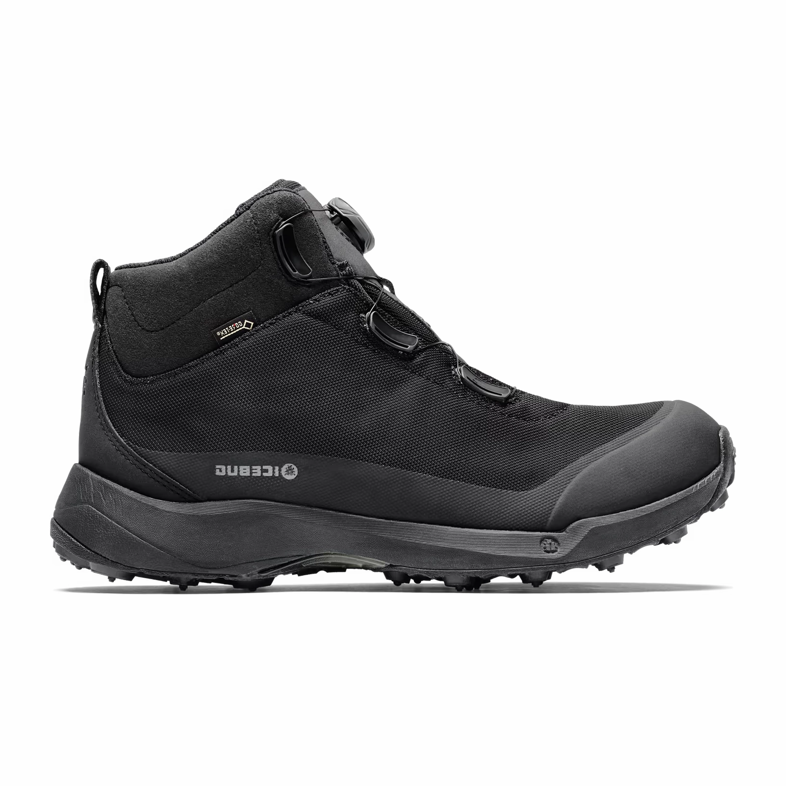 Icebug Stavre BUGrip GTX Winter Hiking Boot (Women) - Black with Studs Hiking Shoes Payless