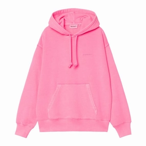 Customized Pullover Hoodie Sweatshirts W' Hooded Lumo Sweat / CARHARTT WIP / LUMO PINK