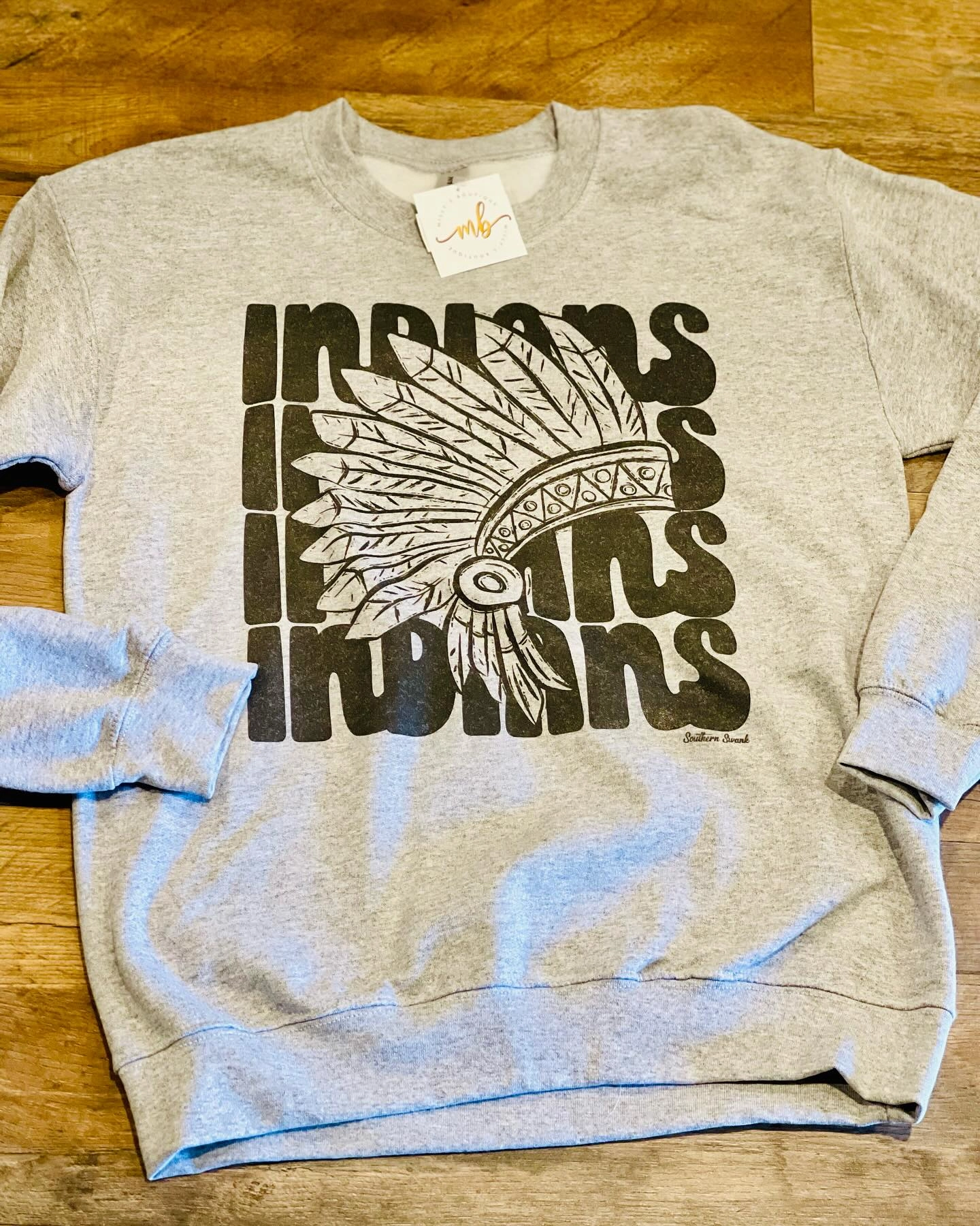 INDIAN Mascot Sweatshirt Colosseum Sweatshirts & Hoodies