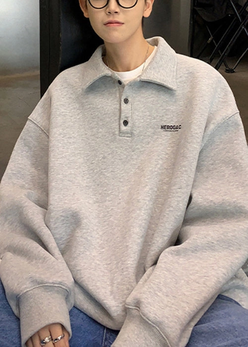 New Men Sweatshirts Print TC024 Cotton Spring Button Green Flowered Sweatshirts