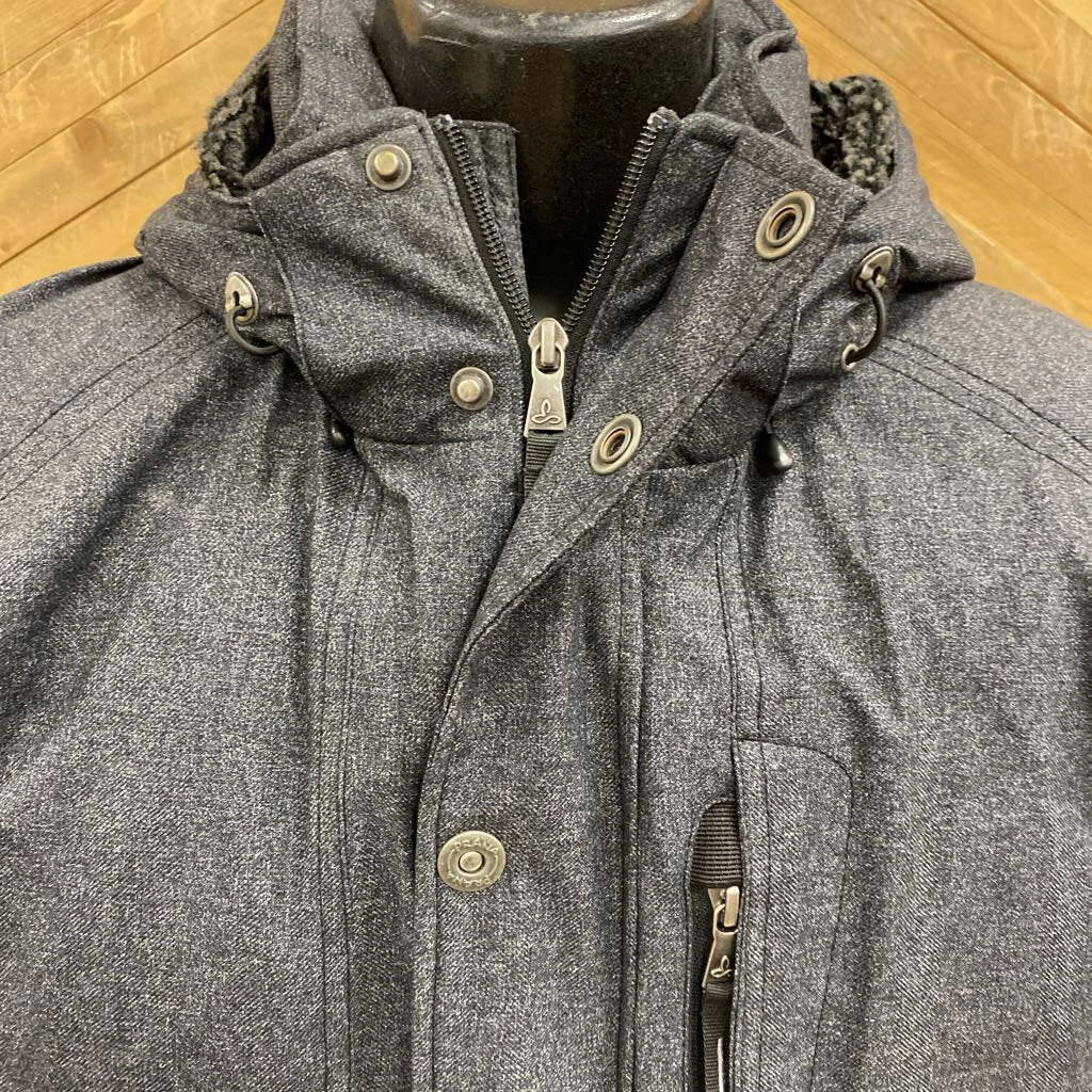 Nfl Youth Jackets Prana- Men's insulated winter parka- MSRP $260: Black -men-LG