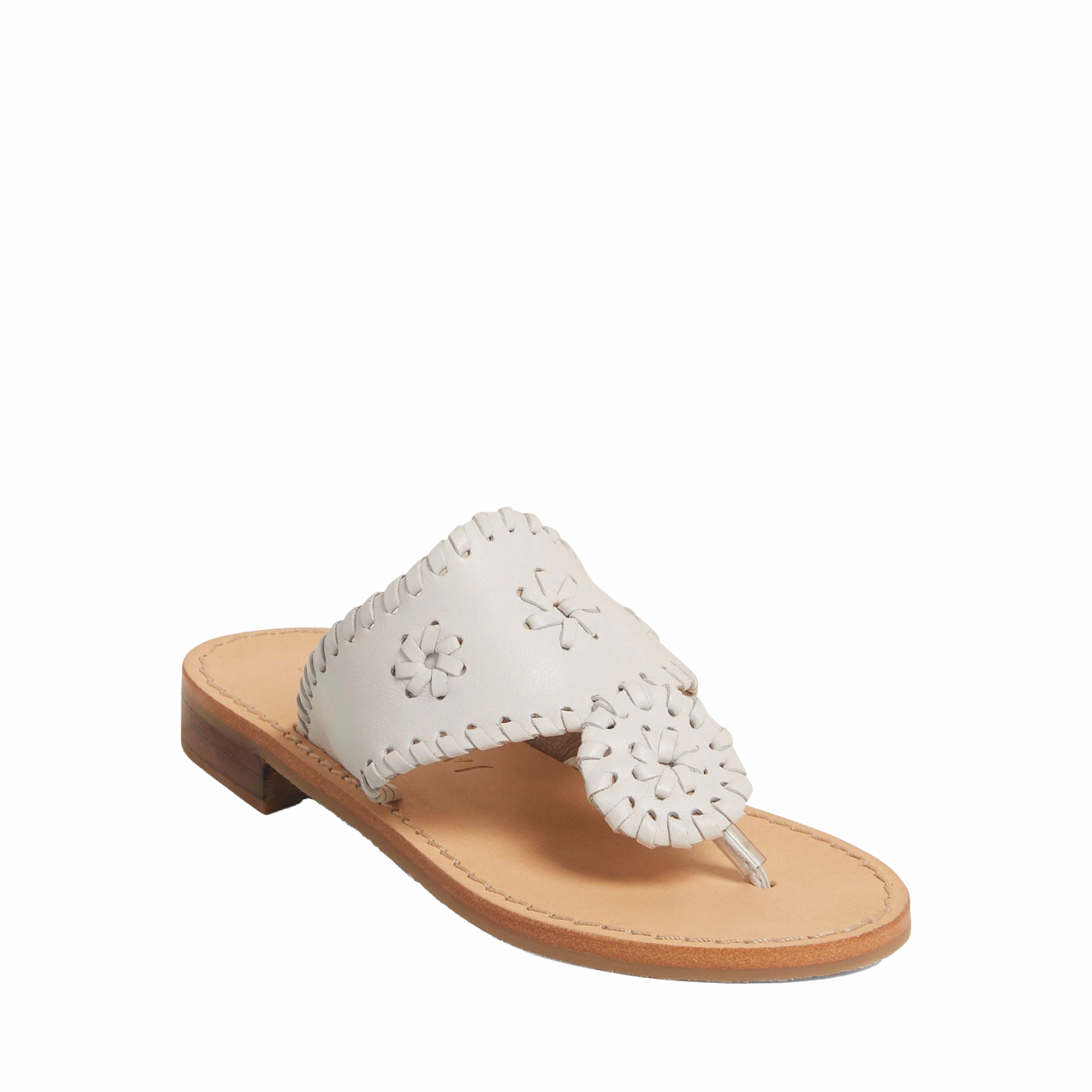 JACK ROGERS FLAT SANDAL KIDS-WHITE Material Flip Flops