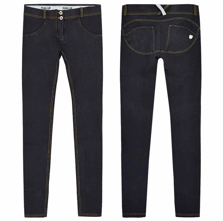 36 X 36 Cargo Pants Jeans Woman Peach Push Up Hip Skinny Denim Pant