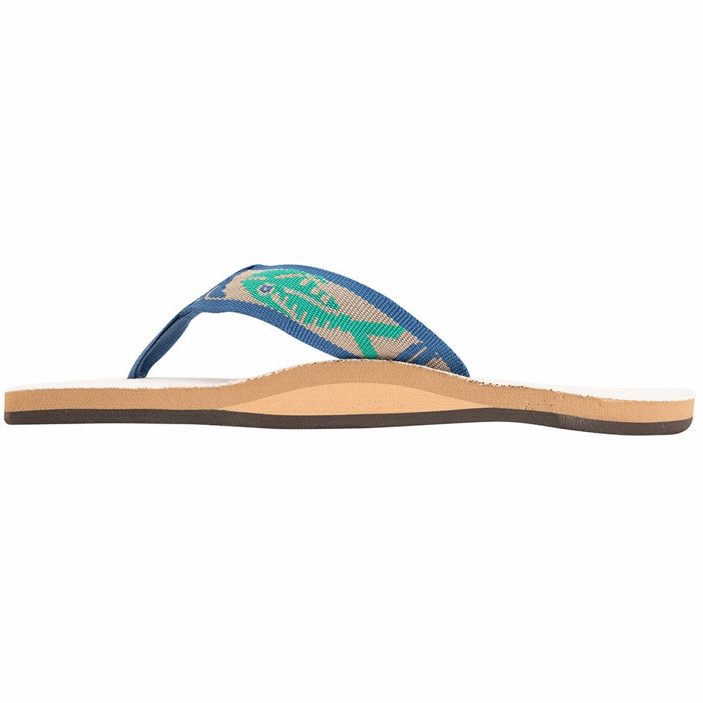 Rainbow Single Layer Hemp with Nylon Strap Mens Flip Flops My Life In Flip Flops