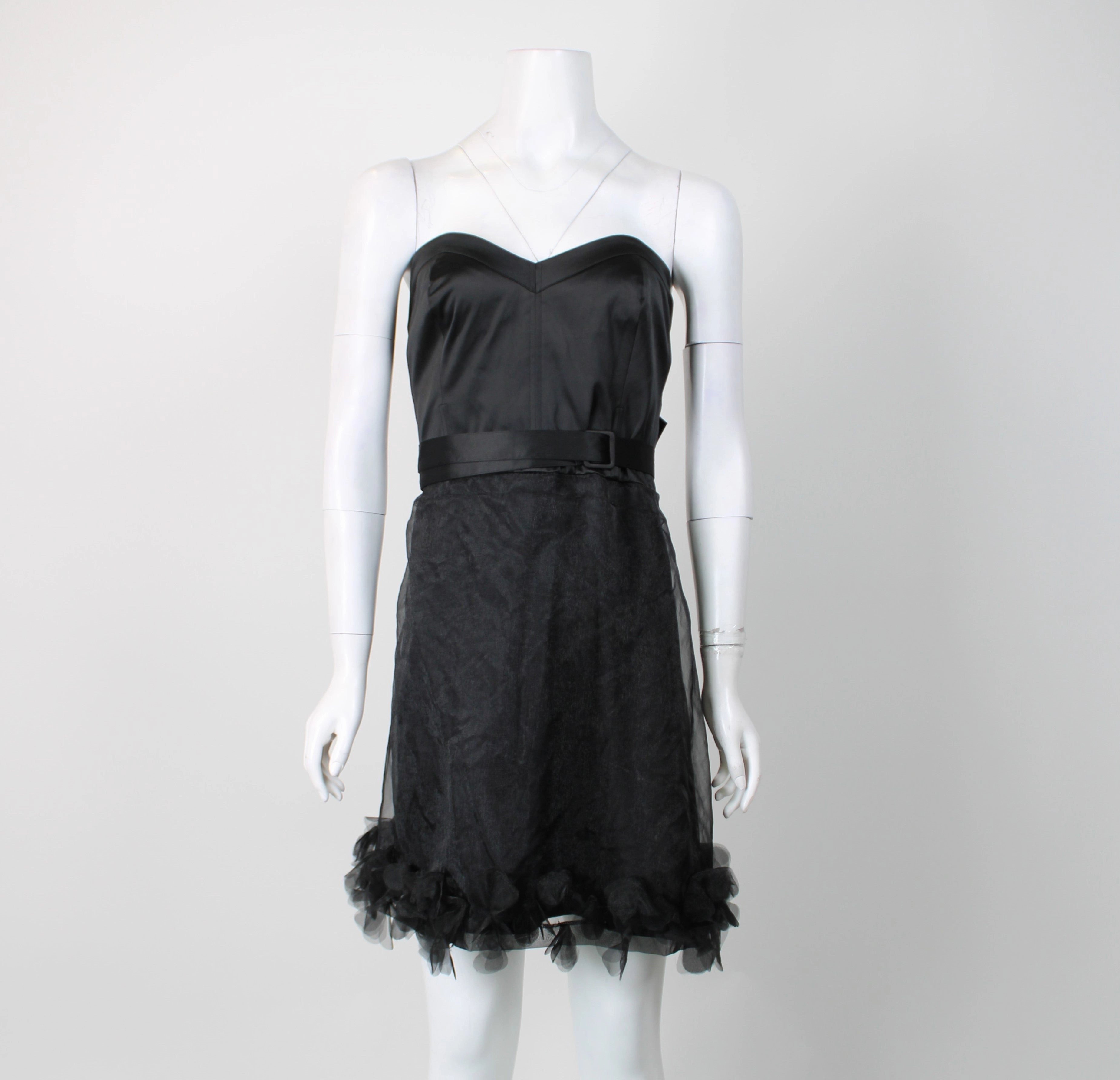 Melty Kisses Bow Mini Dress Portmans Black Strapless Mini Dress BNWT