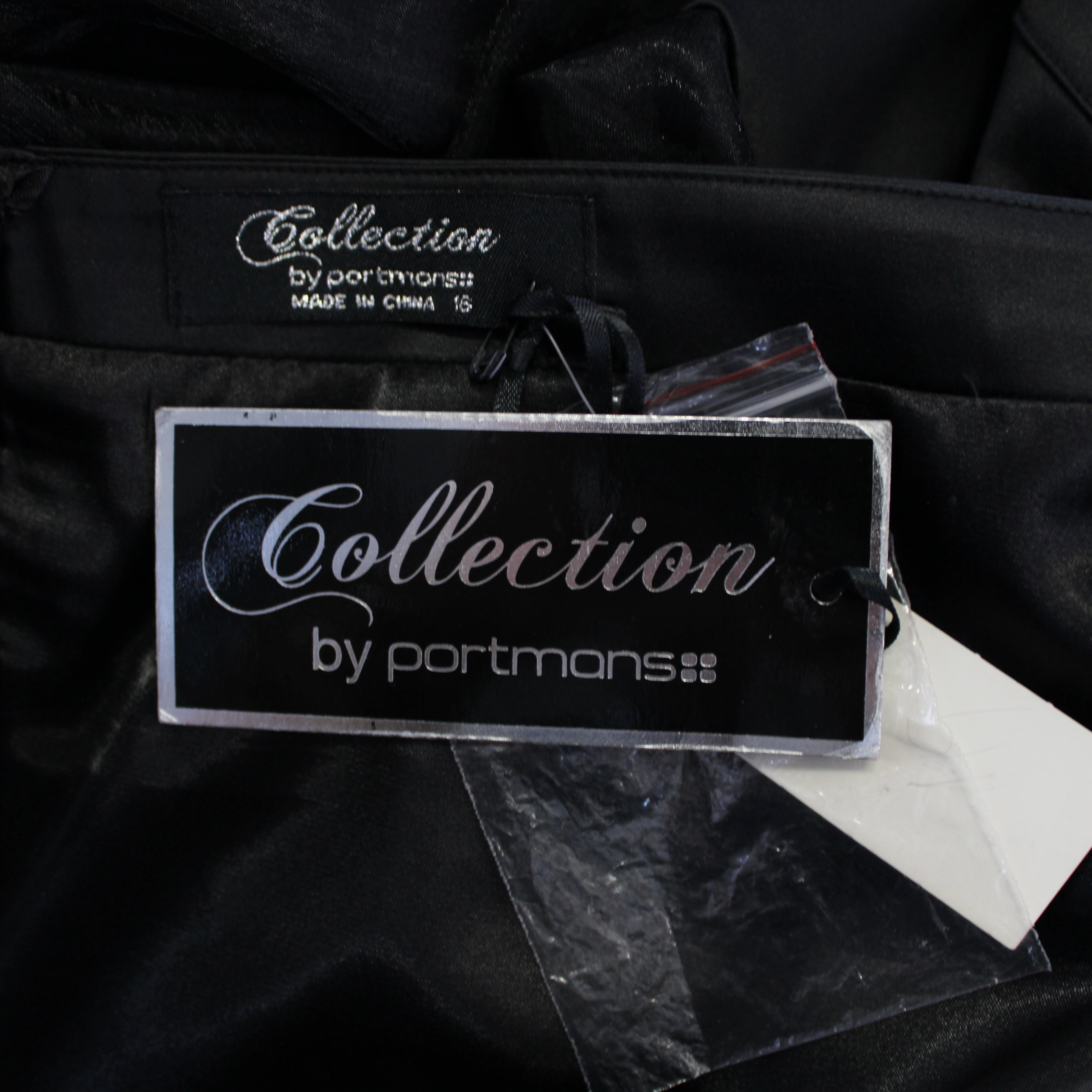 Portmans Black Strapless Mini Dress BNWT Short Sleeve Velvet Mini Dress