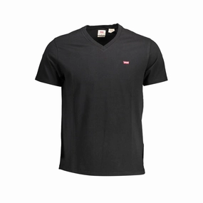 Design T Shirts Custom Levi's Black Cotton Men T-Shirt