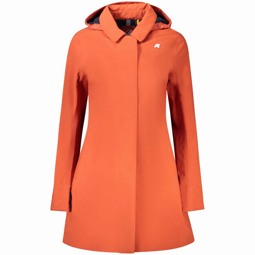 K-WAY Red Polyester Women Coat 190 Coats