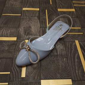 Blue Close Toe Sandals Sandals Block Heel