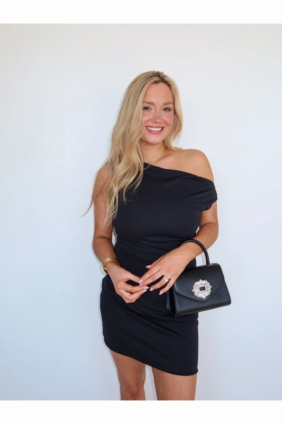 Juliette Dress - Black Tencel Mini Dress