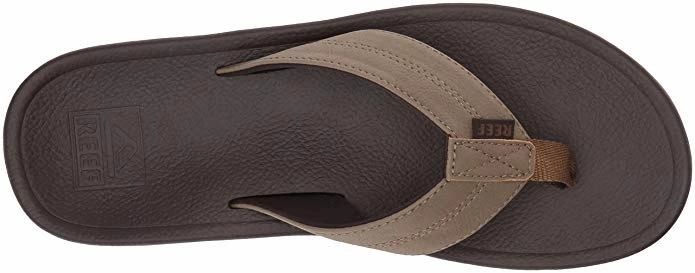 Apma Approved Flip Flops Reef Journeyer Brown Men's FlipFlop Waterproof Non-Slip Thong Sandal
