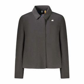 K-WAY Black Polyester Jackets & Coat Designs On Jackets