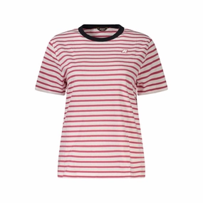 K-WAY Pink Cotton Women T-Shirt Basic T Shirts