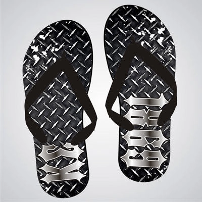 Kappa Sigma Diamond Plate Flip-Flops - SBL100 - SUB Get Grounded Flip Flops