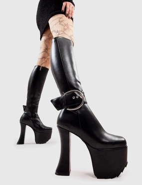Fraulein Boots Kick Start Platform Knee High Boots