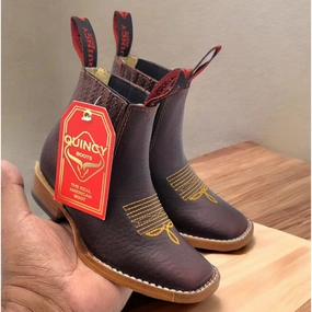 Kids Cowboy Boots Square Toe Best Waterproof Hunting Boots