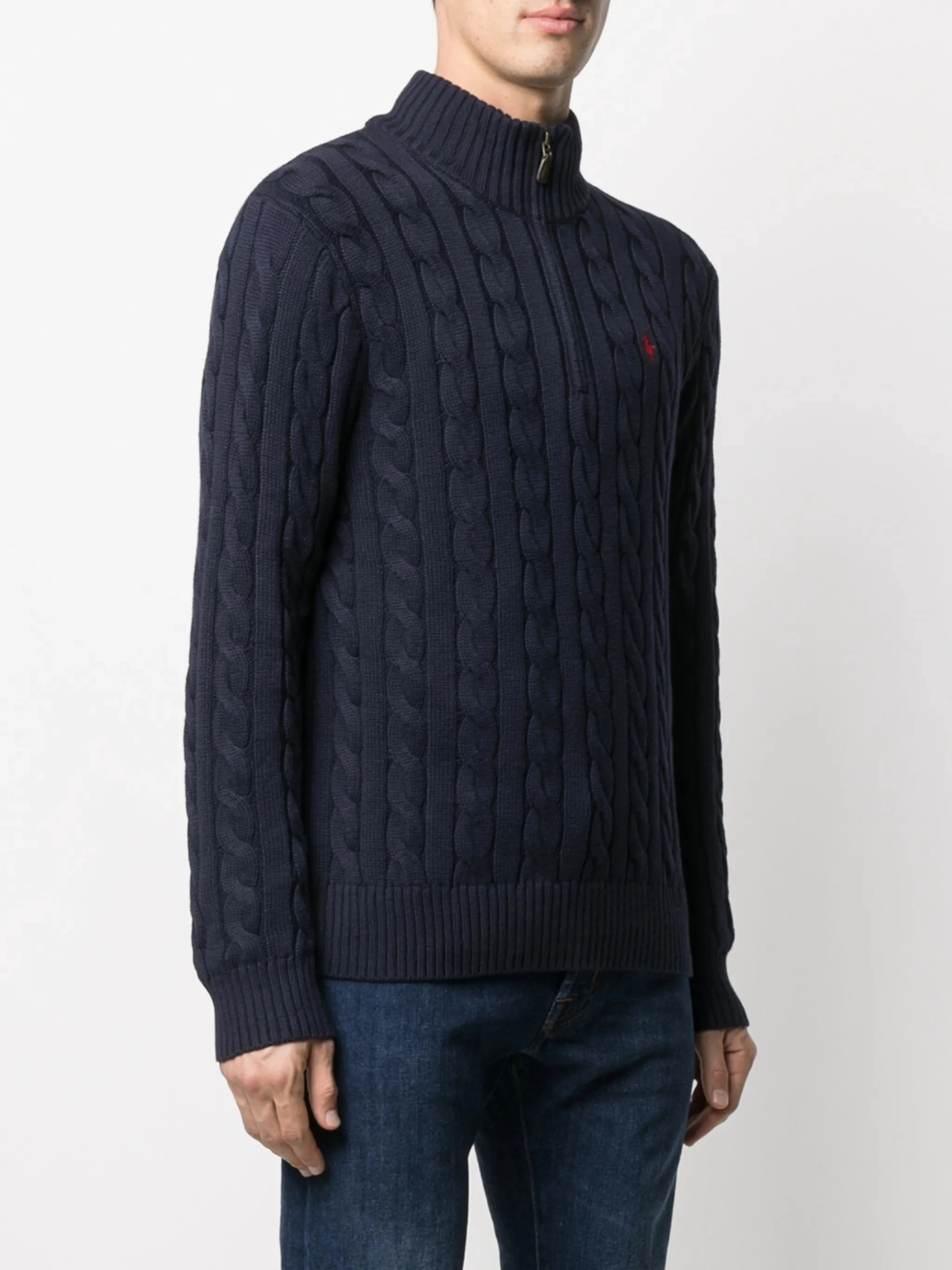 Best Knitwear Designers cable knit half-zip jumper