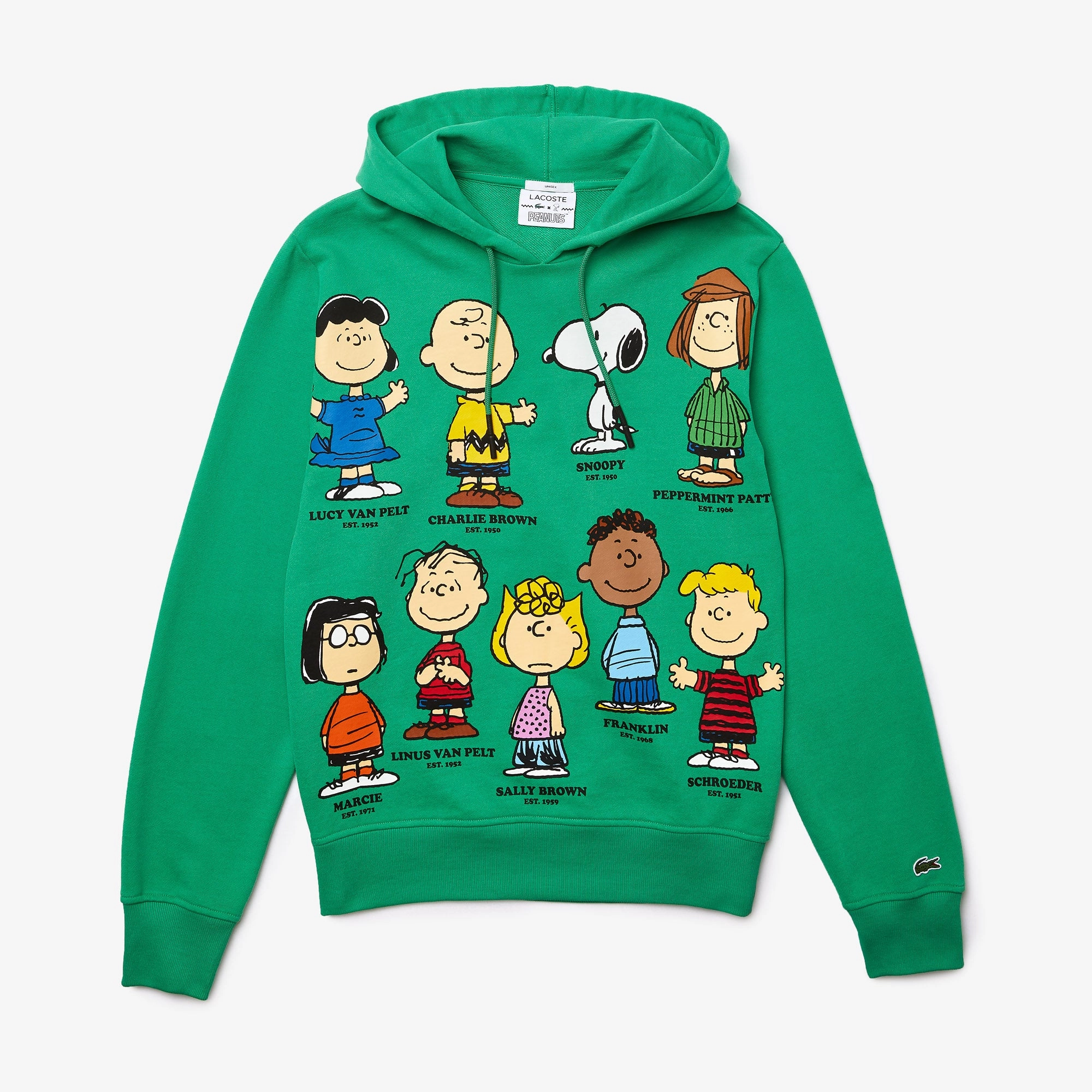 Lacoste x Peanuts Men's Hooded Organic Cotton Sweatshirt Western Graphic Sweatshirts