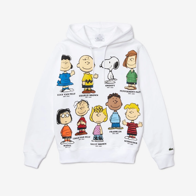 Ukraine Sweatshirts Lacoste x Peanuts Men's Hooded Organic Cotton Sweatshirt