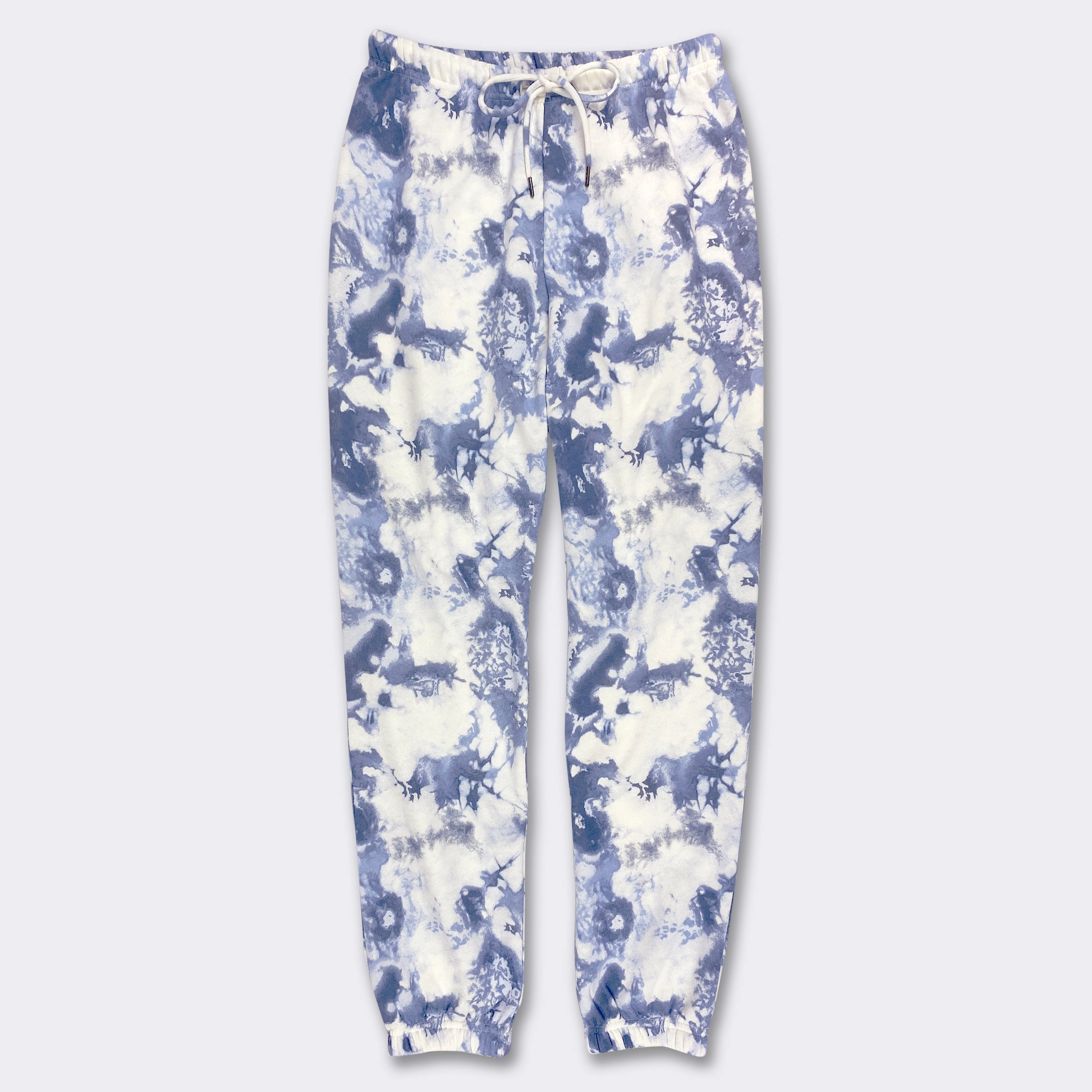 Ladies' Blue Indigo Tie Dye Comfortwear Collection Joggers Inspired Sweatshirts