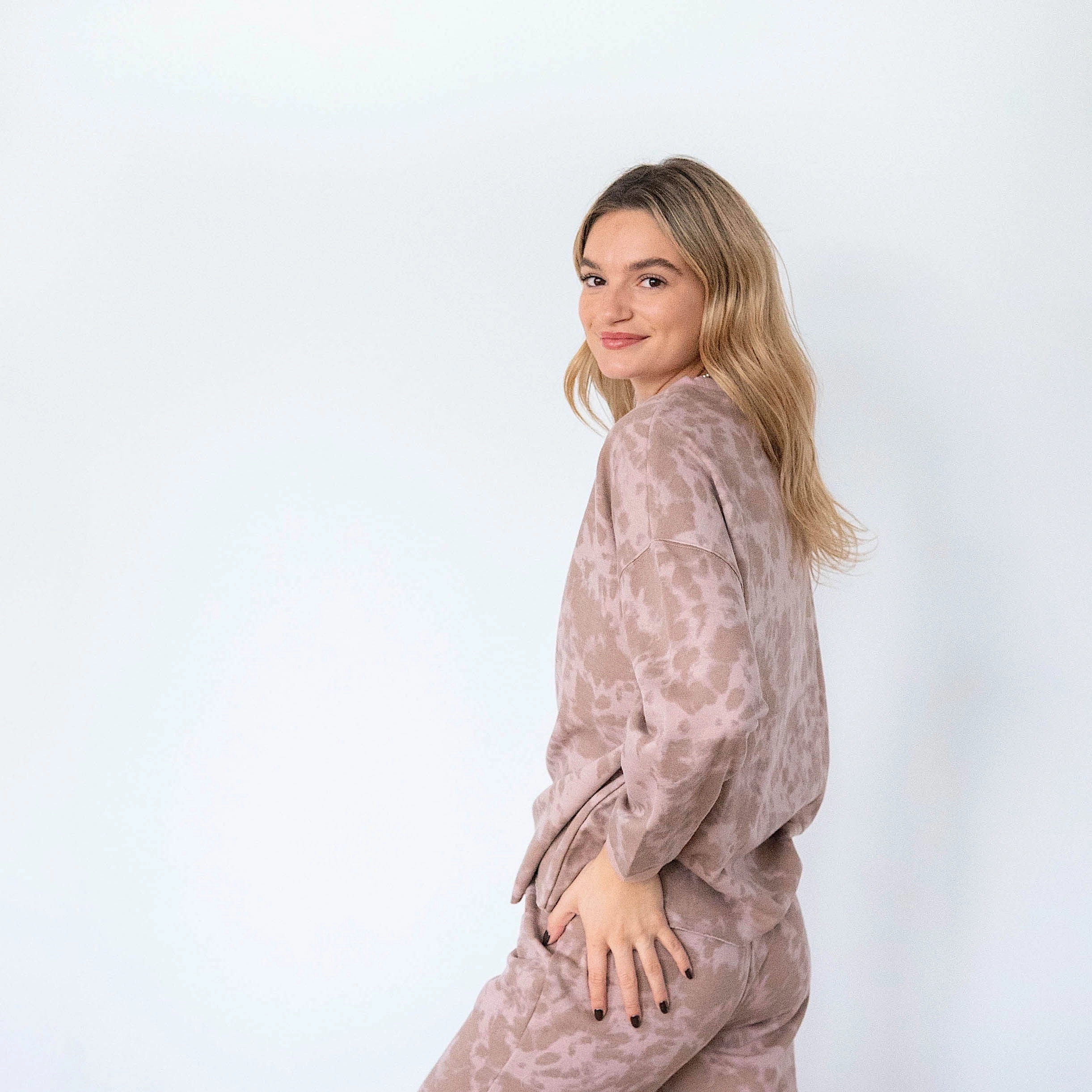 Pi Lambda Phi Sweatshirts Ladies' Nomad Brown Tie Dye Comfortwear Collection Joggers