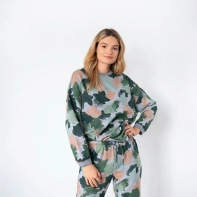 Pop Sweatshirts Ladies' Smoked Pearl Camo Comfortwear Collection Joggers