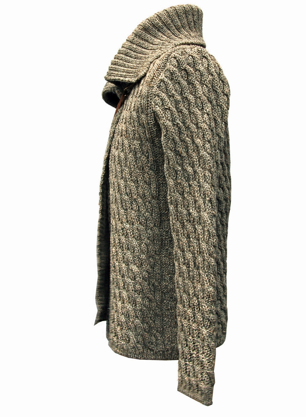 Ladies British Wool Cross-Over Cardigan - XL Only Wool And Possum Knitwear