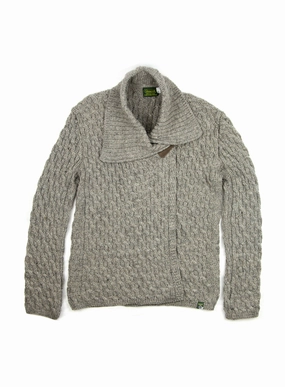 Ladies British Wool Cross-Over Cardigan - XL Only Great And British Knitwear