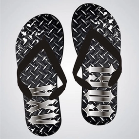 Cartoon Flip Flops Lambda Chi Alpha Diamond Plate Flip-Flops - SBL100 - SUB