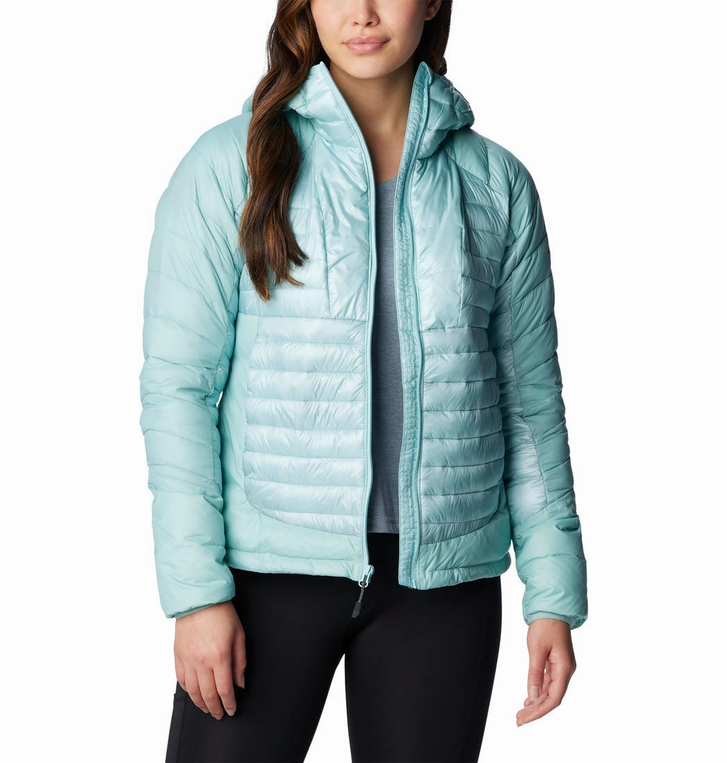 Slim Jackets Columbia Women Blue Labyrinth Loop Hooded Jacket