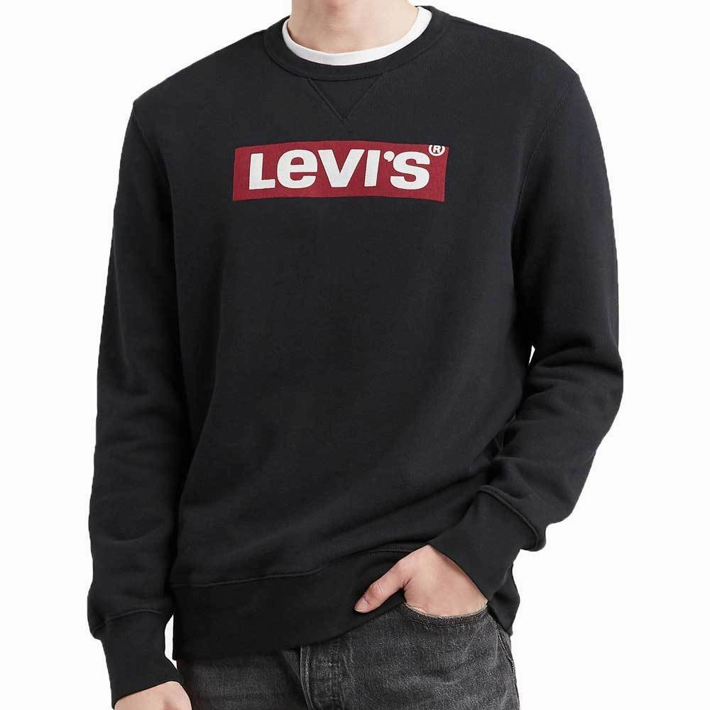 LEVI S Men Graphic Crew B Logo Ssnl Black Sweatshirts Ccs Sweatshirts