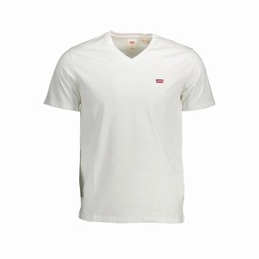 Cheerleader T Shirts Levi's White Cotton Men T-Shirt