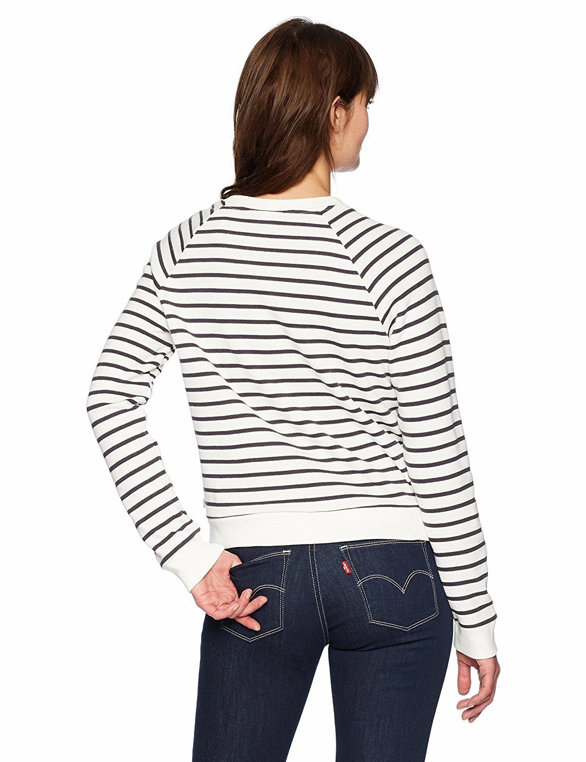 Lbi Sweatshirts Levi's Women's Relaxed Crew Sweatshirt Chinese Red Emb