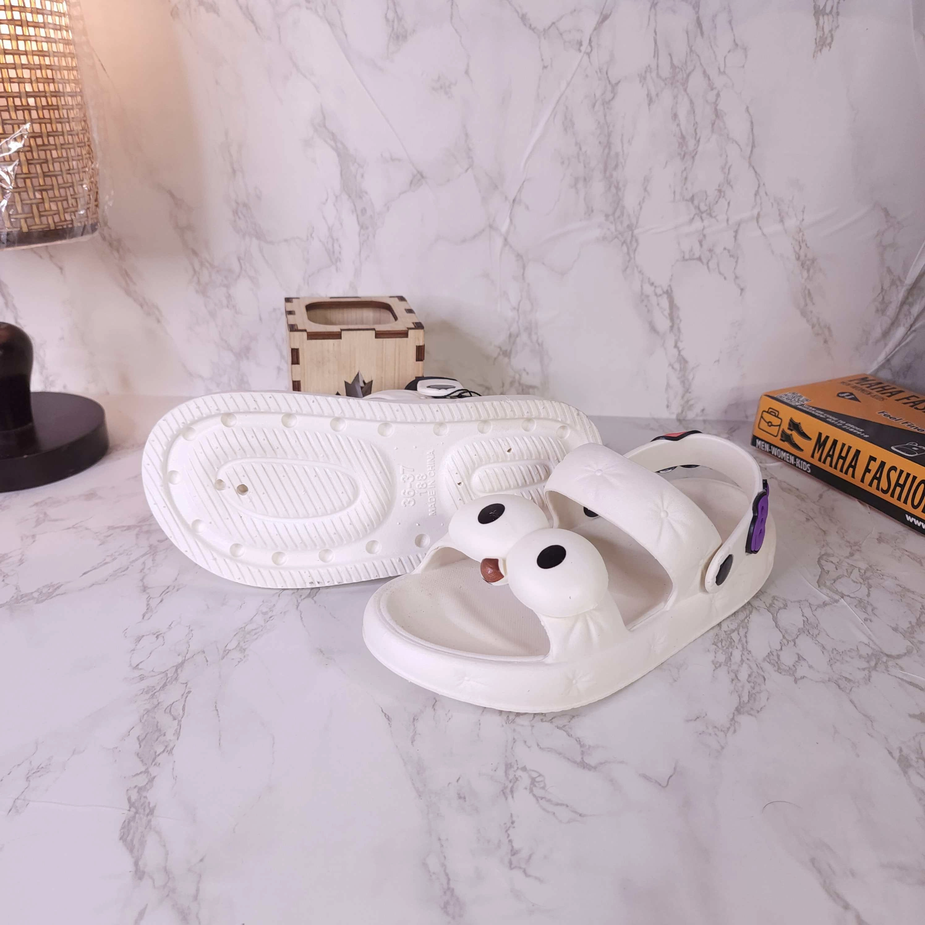 Cream Combo Slides Sandals Uncle Sandals