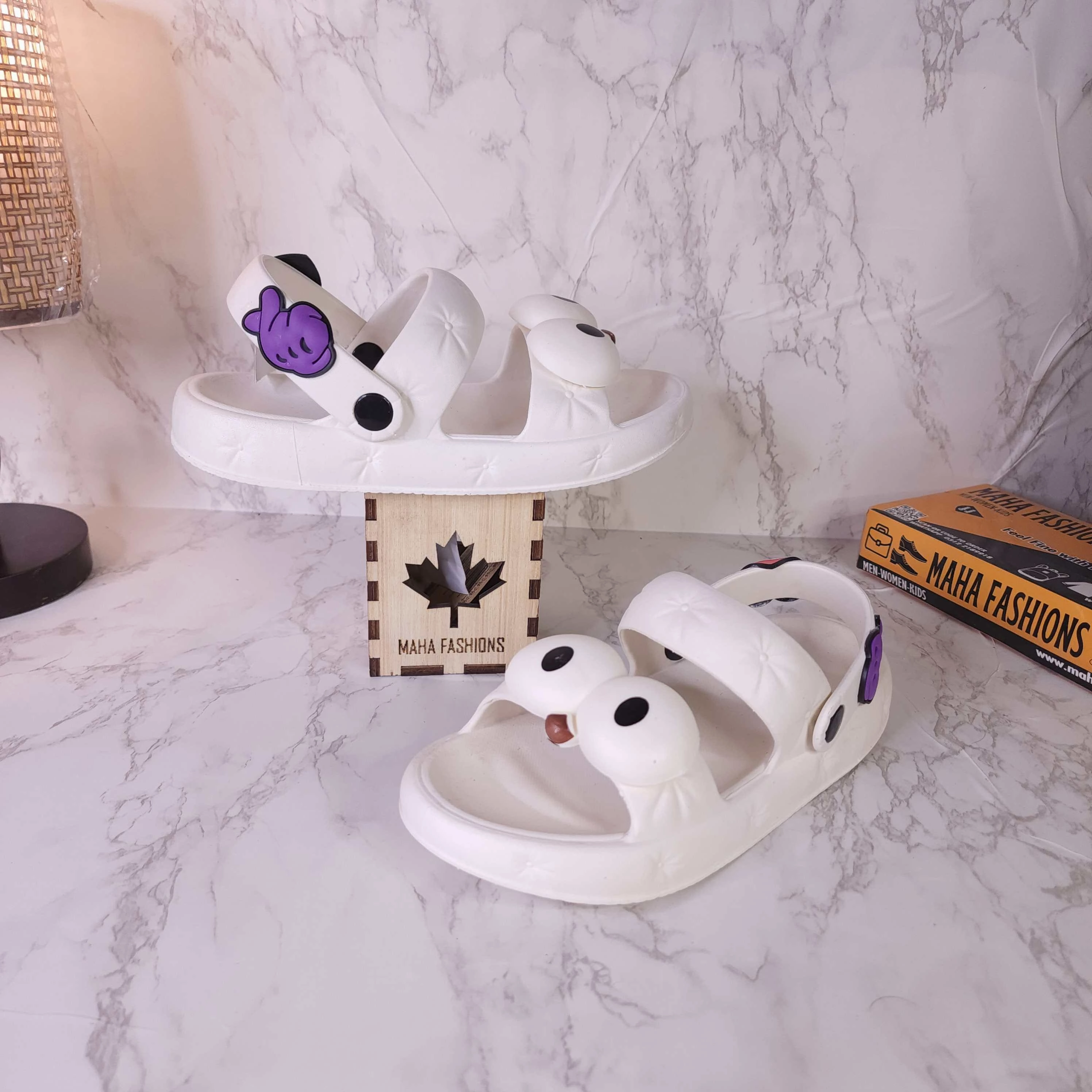 Skull Sandals Cream Combo Slides Sandals