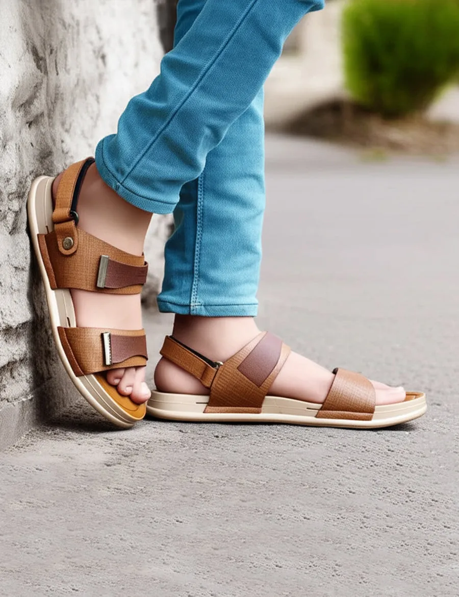 Thong Sandals Light Brown Sandal for Men