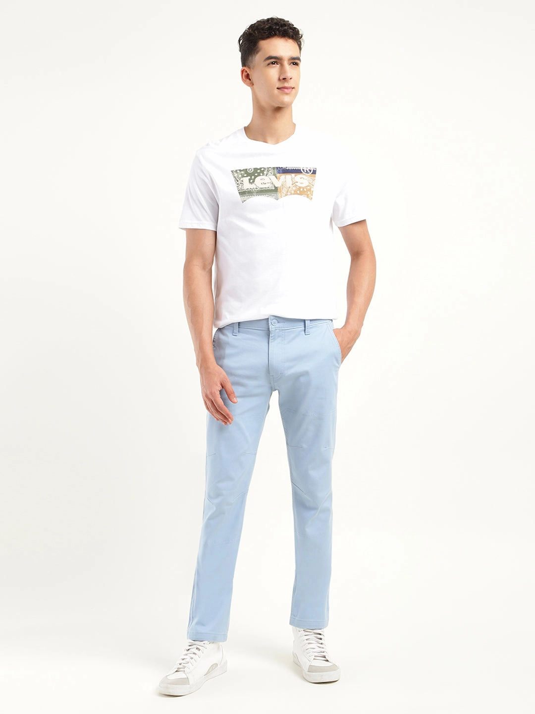 Carhartt Cole Cargo Pants Men's Slim Fit Blue Chino Trousers