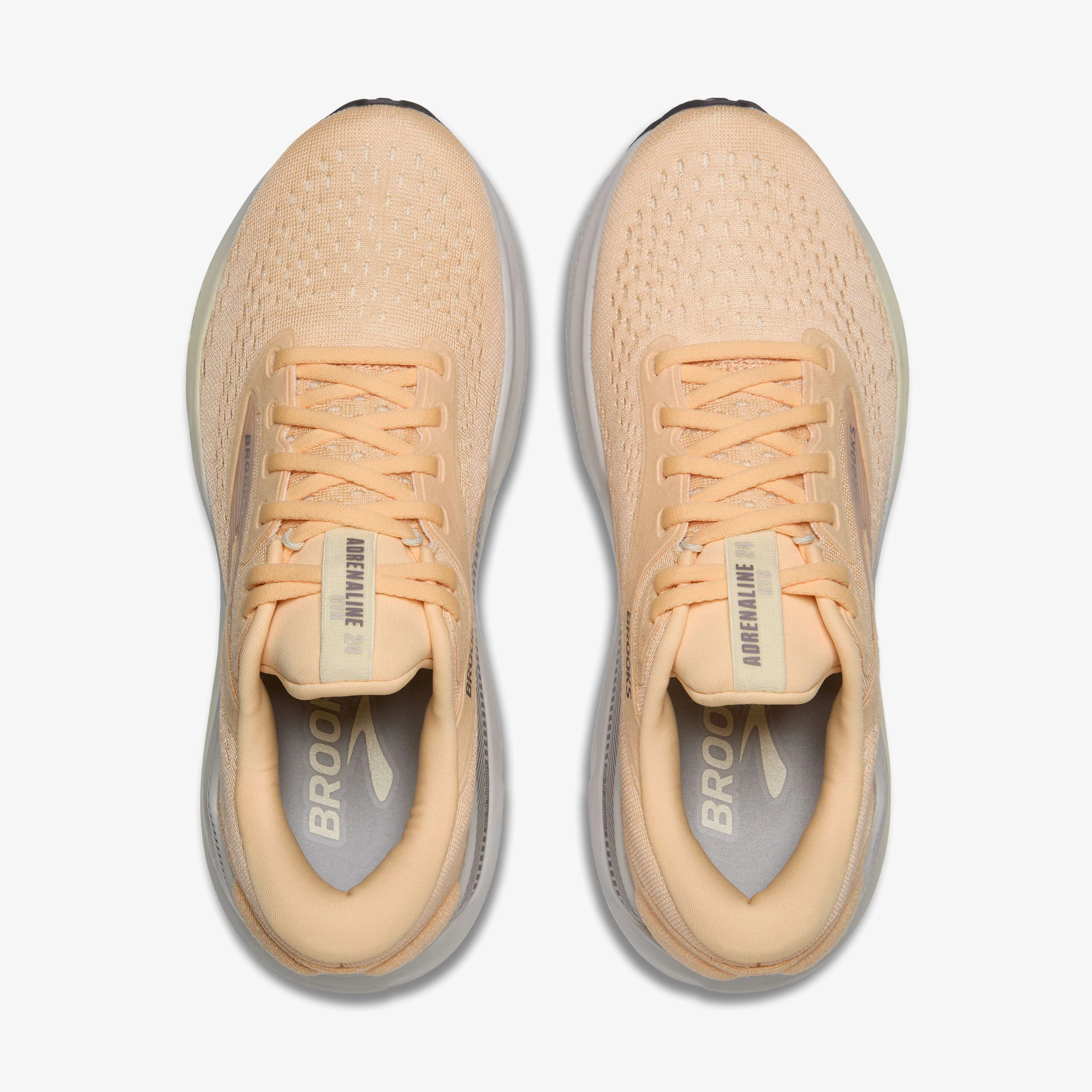 Women's Brooks Running Adrenaline GTS 24 Road Running Shoe in Sherbert/Oyster/Sylvan Running Shoes Vs Trail Runners