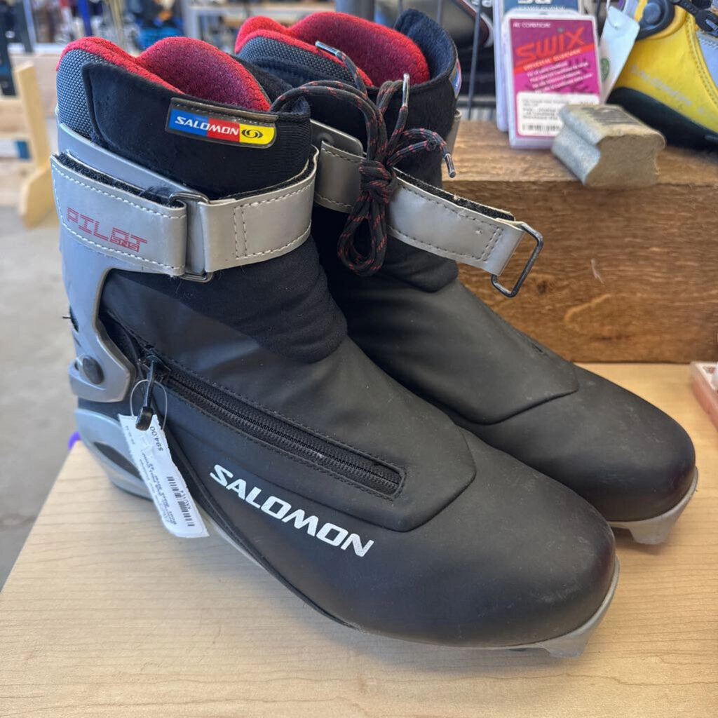 Salomon- SNS Pilot Combi Boot : Black Silver -unisex-42 Snow Leather Boots