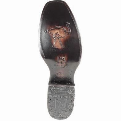 Men's King Exotic Original Ostrich Leg Skin Dubai Style Short Boots 479B05