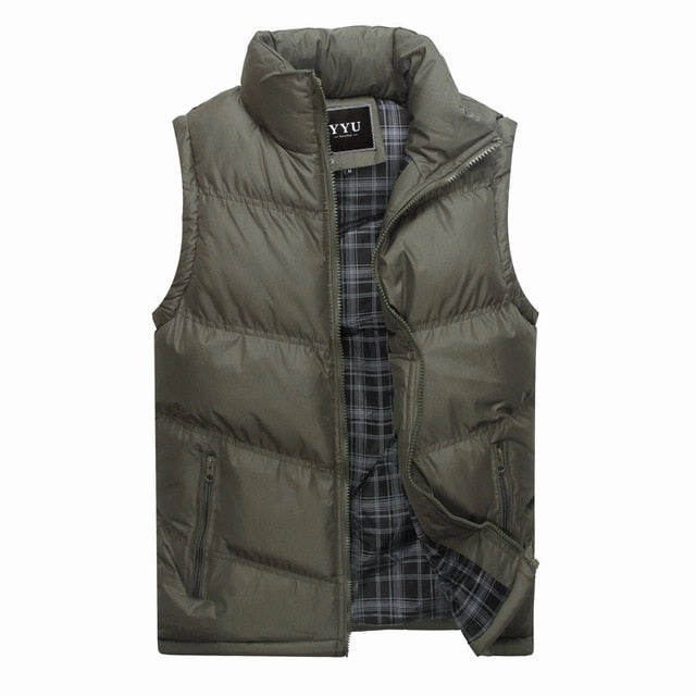Custom Work Coats 2019 New Brand Mens Jacket Sleeveless Vest Winter Fashion Casual Coats Male Cotton-Padded Men's Vest Men Thicken Waistcoat 3XL